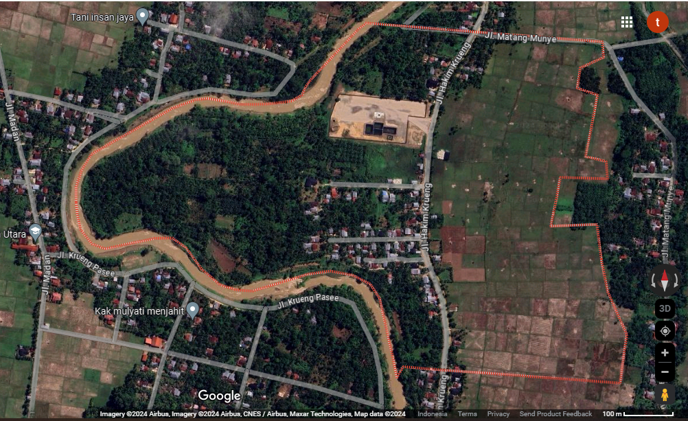 Peta Gampong Tanjong Krueng Pase